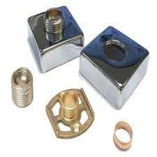 FM Products Shower Fixing Kit With Square Chrome Shrouds 2 Piece