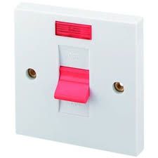 Primaflow 45A Double Pole Switch With Neon Indicator