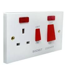 Primaflow 45A Cooker Connection Unit and 13A Socket
