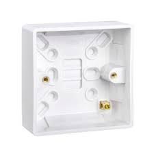 Primaflow Plastic Pattress Box - 1 Gang 25mm