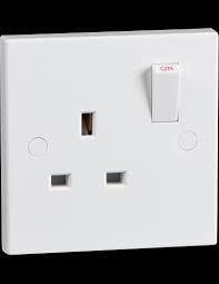 Electrical Socket Outlet 1 Gang Switched