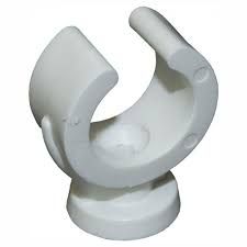FM Products Single Clip Open Pipe Clip (Pack of 100) (28mm)