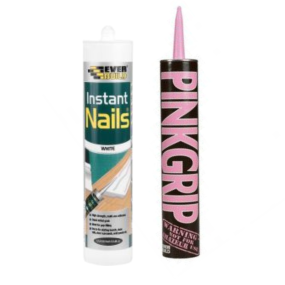 Everbuild Pink Grip and Instant Nails