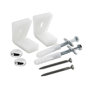 Angled WC Pan Floor Fixing Kit (Chrome)