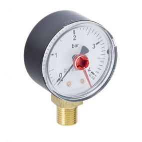 Altecnic Pressure Gauge 0 -4 Bar 1/4” Bottom Connection 50mm Dial