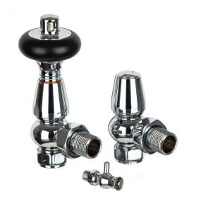 Altecnic Finish Radiator Valve (Chrome) (15mm Inch BSP) (Twin Pack)