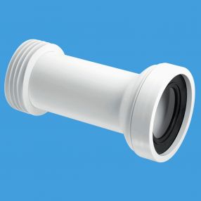 McAlpine Straight Adjustable Pan Connector 110mm