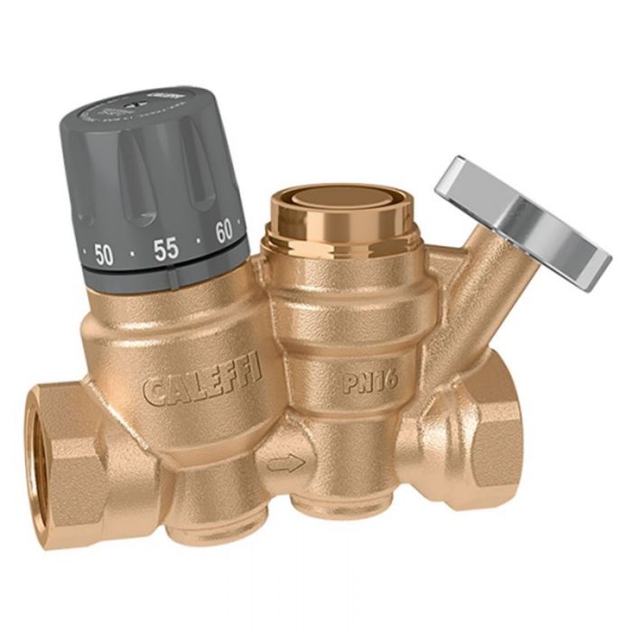 Altecnic Series 116 Thermostatic Regulator for Hot Water Recirculation Loops with Probe Pocket for Temp Gauge (3/4 Inch BSP)
