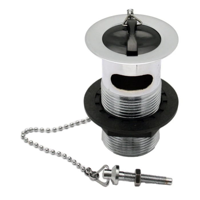 Embrass Peerless Stainless Steel Slotted Basin Waste with Poly Plug (1.1/4 Inch BSP)