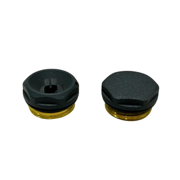 LeoNova Vent and Plug Set (24mm Cap) (1/2 Inch BSP) (Anthracite)
