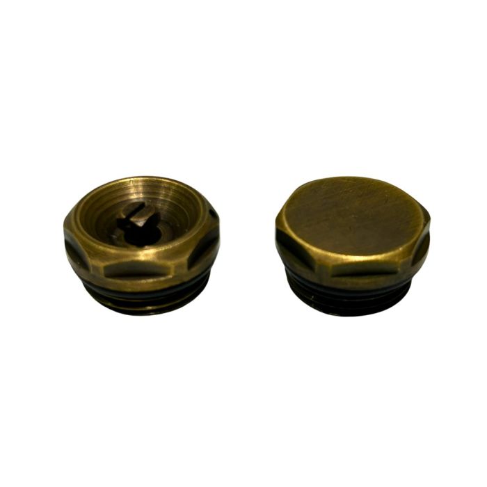 LeoNova Vent and Plug Set (24mm Cap) (1/2 Inch BSP) (Antique Brass)