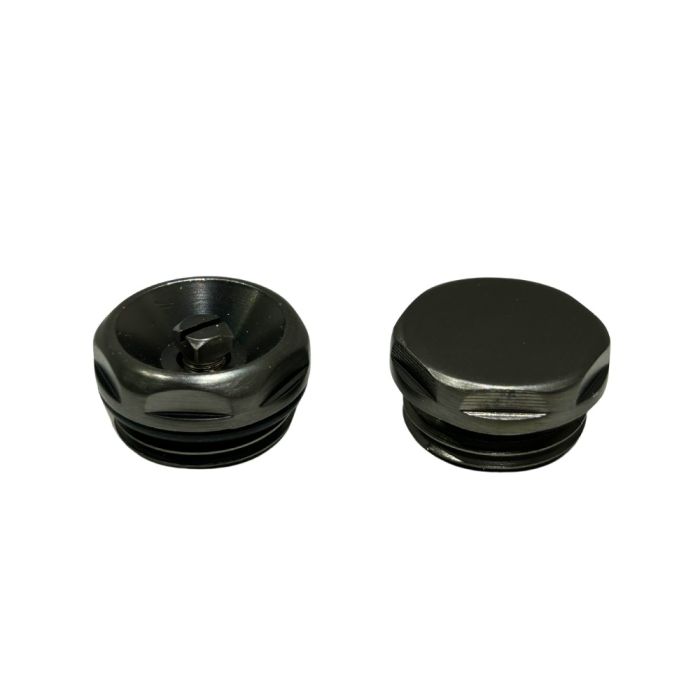 LeoNova Vent and Plug Set (24mm Cap) (1/2 Inch BSP) (Gun Metal)