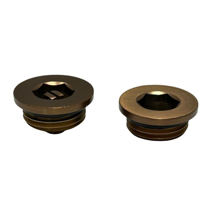 LeoNova Vent and Plug Set (24mm Cap) (1/2 Inch BSP) (Brushed Bronze)