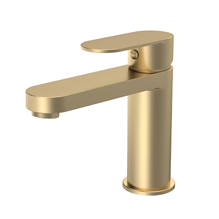 Fresssh Coral Mono Basin Mixer Tap Including Waste (Brushed Brass)