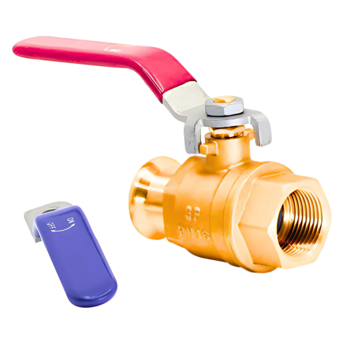 M Profile Press Female Iron Adapting Lever Ball Valve WRAS (35mm x 1.1/4 Inch)