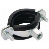 313mm - 318mm Rubber Lined Clip M8/M10 Dual Thread
