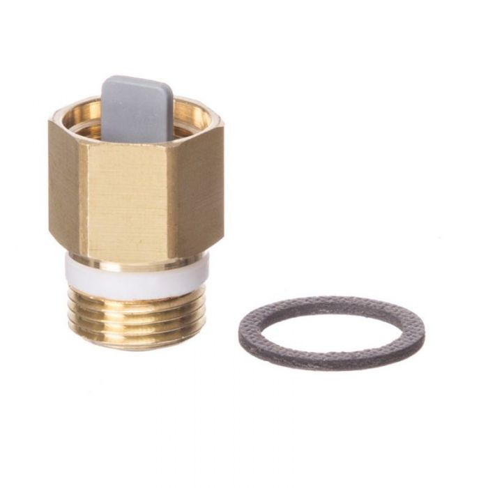Altecnic Check Valve for Automatic Air Vent (1/2 Inch x 3/8 Inch)