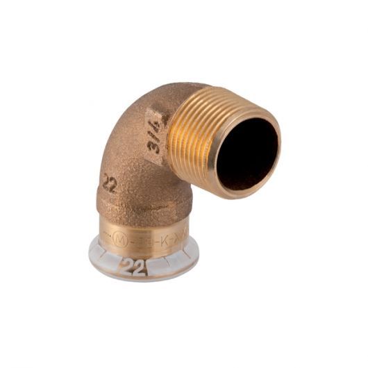 Geberit Mapress Copper Adaptor 90 Degree Elbow With Male Thread