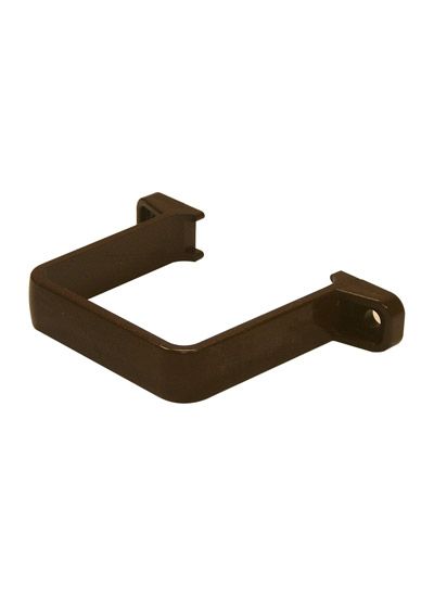 Floplast Downpipe Clip For 65mm Square Downpipe Brown