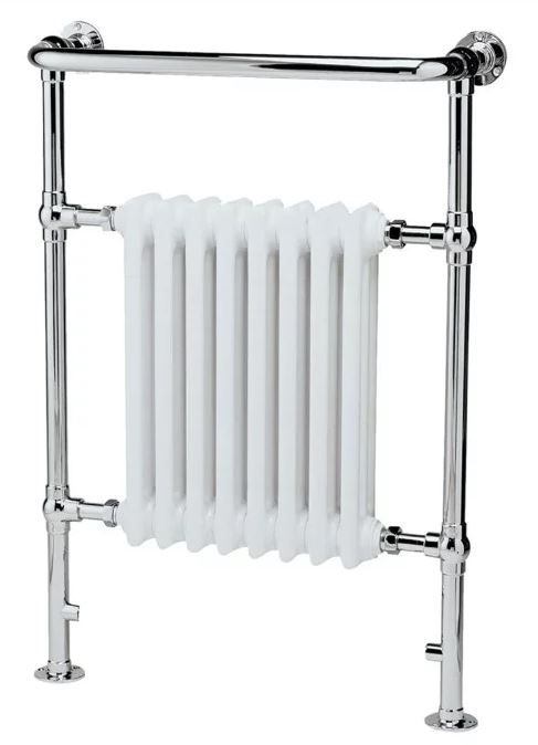 Columbine Traditional Rail (963mm x 673mm) (Chrome/White)