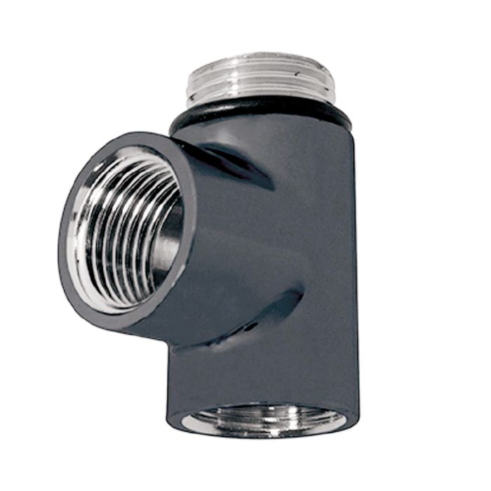 LeoNova Tee Piece for Radiator Valves Heating Element (Grey RAL7012)