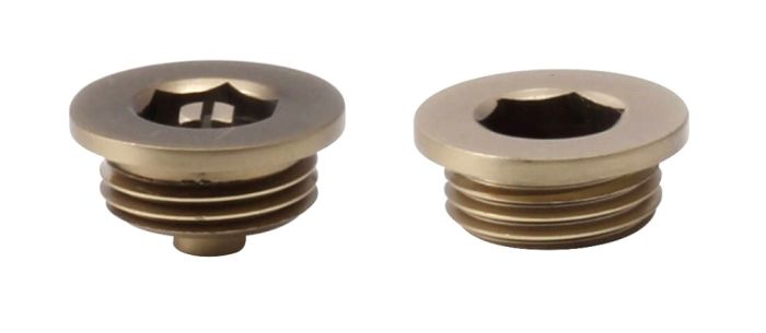 LeoNova Vent and Plug Set (26mm Cap) (1/2 Inch BSP) (Brushed Brass)