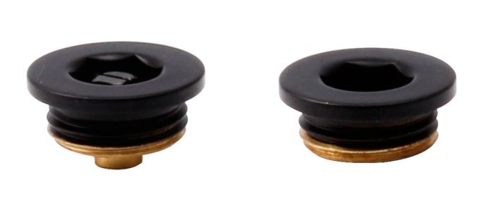 LeoNova Vent and Plug Set (26mm Cap) (1/2 Inch BSP) (Black)