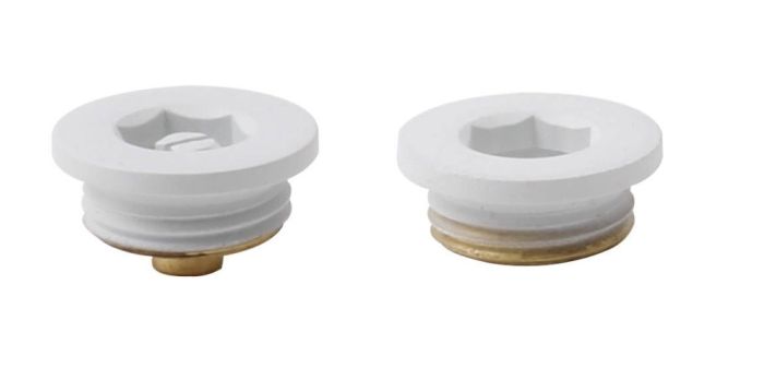 LeoNova Vent and Plug Set (26mm Cap) (1/2 Inch BSP) (White)