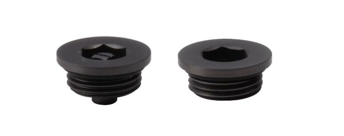 LeoNova Vent and Plug Set (26mm Cap) (1/2 Inch BSP) (Black Nickel)