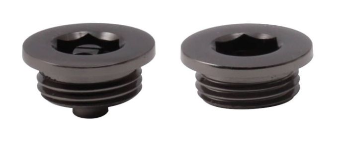 LeoNova Vent and Plug Set (26mm Cap) (1/2 Inch BSP) (Brushed Gunmetal)