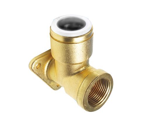 JG Speedfit Brass Back Plate Elbow 22mm x 3/4