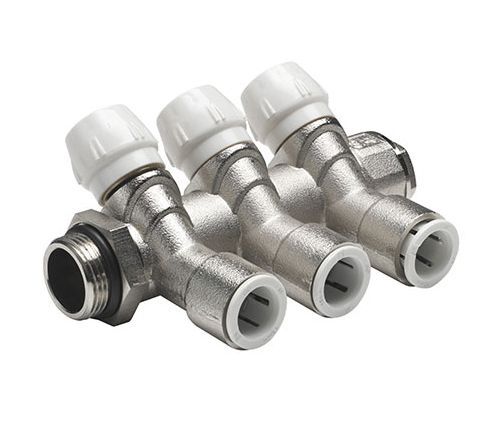 JG Speedfit Brass 3 Port Manifold Unvalved (15mm x 3/4 Inch BSP)
