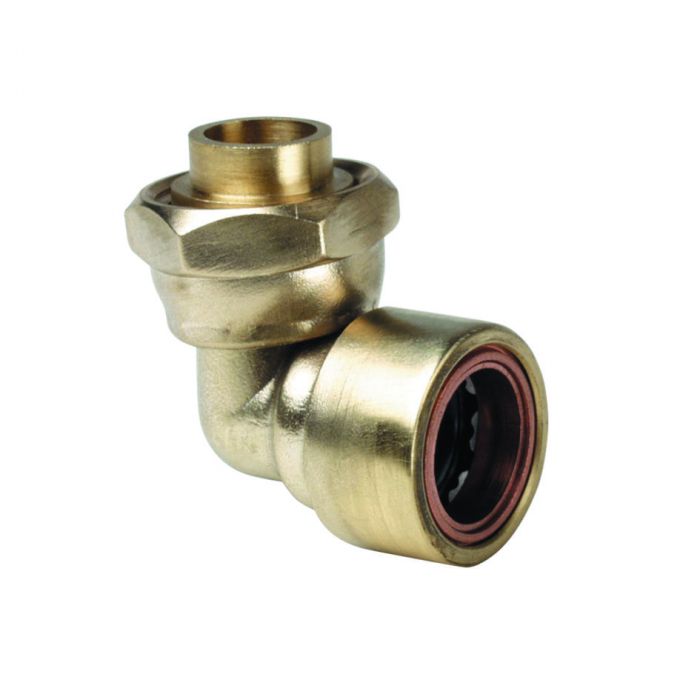 Copper Push-Fit Bent Tap Connector (15mm x 1/2 Inch)