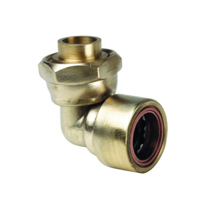 Copper Push-Fit Bent Tap Connector 15mm x 1/2