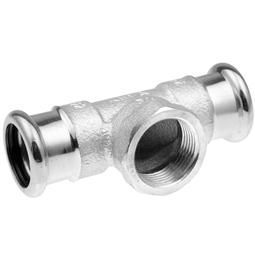 Pegler Xpress Copper Chrome 15mm x 15mm x 1/2 Inch S30CP Female Centre Tee