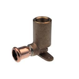 Pegler Xpress Copper 15mm x 1/2 Inch S15L Backplate Elbow