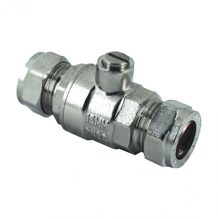 Full Bore Chrome Isolating Valve 15mm