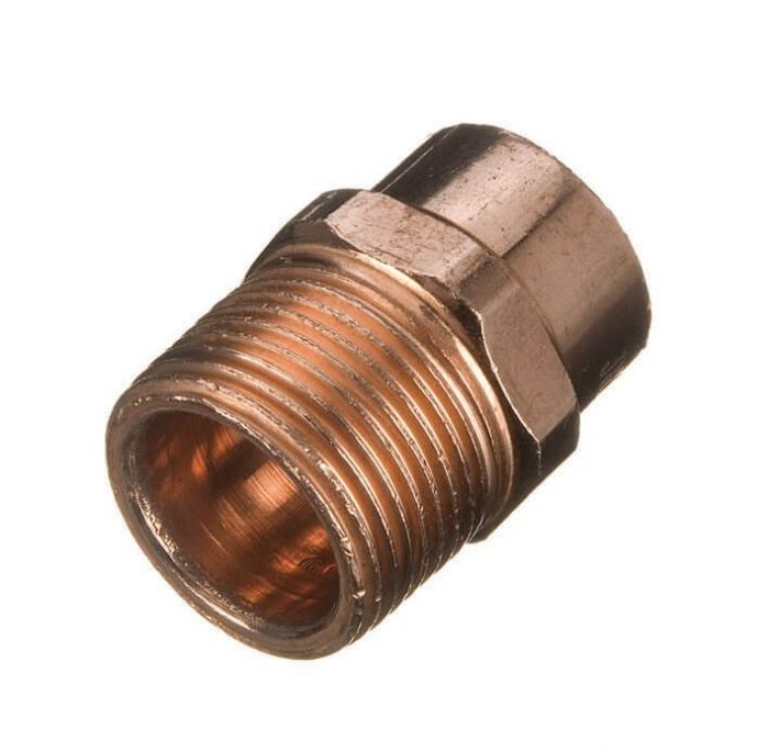 End Feed COPPER Male Straight Coupling - 22mm x 1