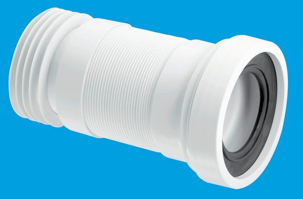 McAlpine WC-F26R Straight Flexible Pan Connector 170mm - 410mm