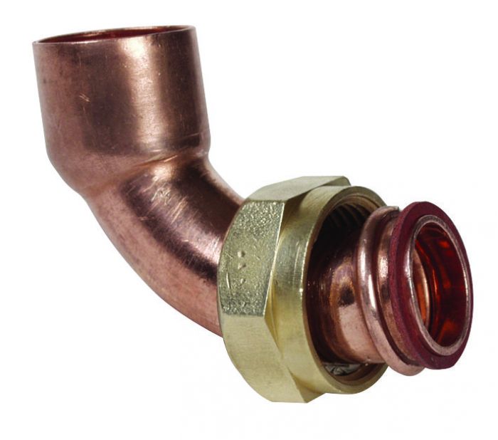 Copper End Feed Bent Tap Connector 15mm X 3/4
