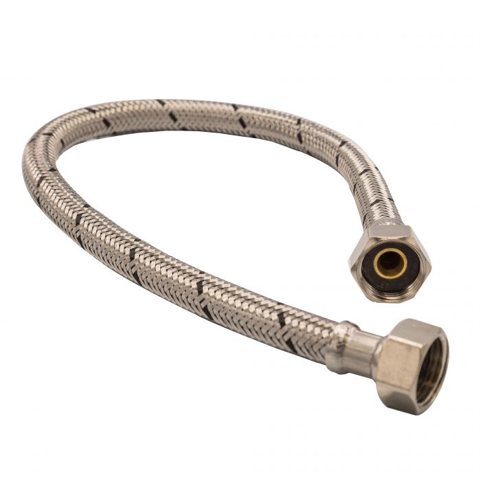 Flexible Tap Connector Long (WRAS Approved) (1/2 Inch x 1/2 Inch x 500mm)