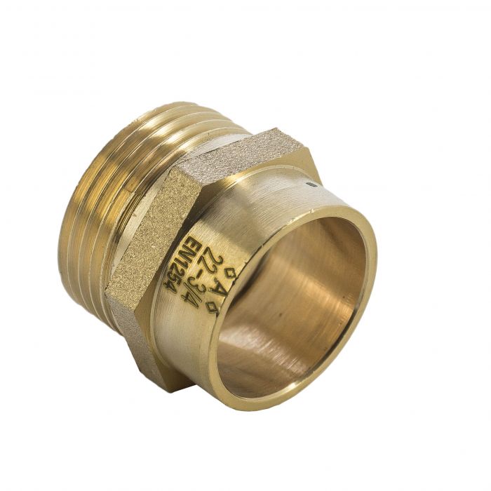 End Feed Male Straight Coupling - 15mm x 1/2