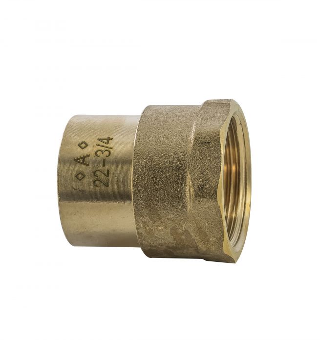 Solder Ring Fitting - Female Straight Coupler 15mm x 1/2