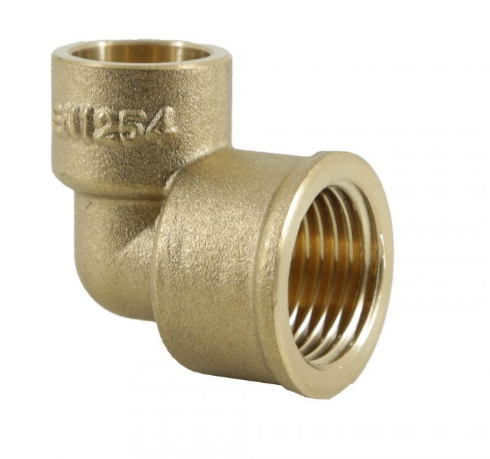 Solder Ring Fitting - Female Elbow 15mm x 1/2 Inch
