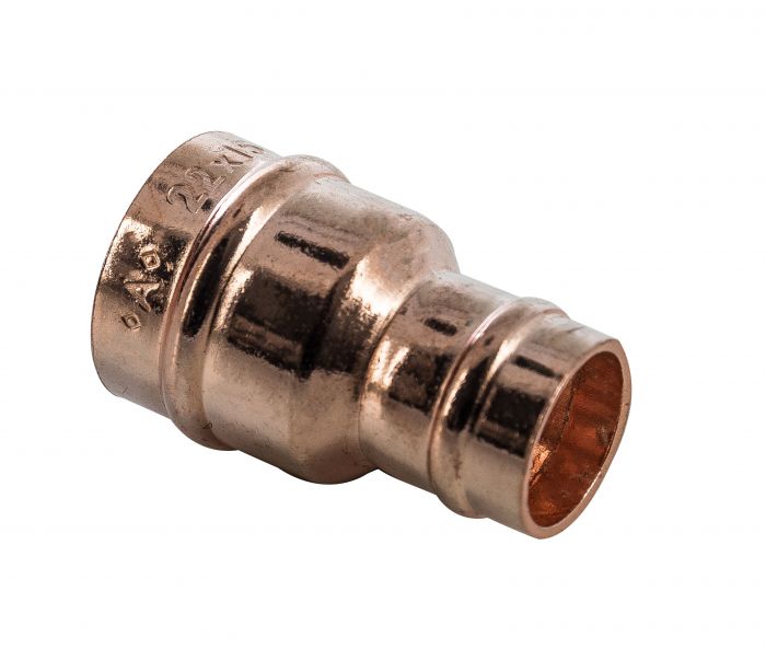Copper Solder Ring Fitting - Reduced Coupling 54mm x 42mm