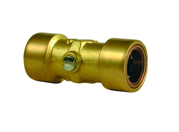 Copper Push-Fit Straight Service Valve (Isolating Valve) 15mm