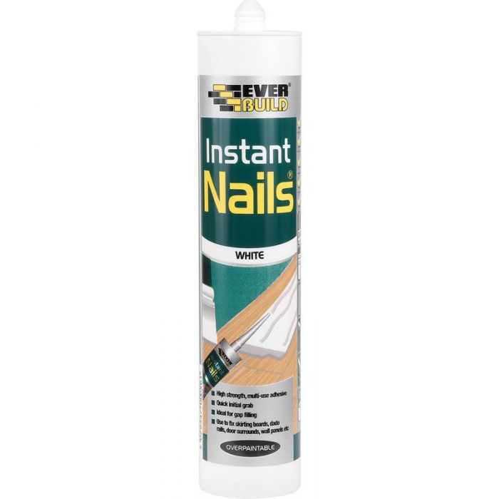 Everbuild Instant Nails (310mL) (White)