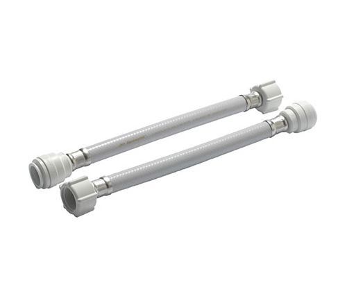 JG Speedfit Braided Flexible Tap Connector (Straight) (22mm Speedfit x 3/4 Inch BSP Union Nut x 1000mm)