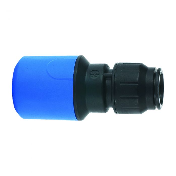 JG Speedfit Pushfit MDPE Straight Adaptor PE x CU/PB/PEX (20mm x 15mm)