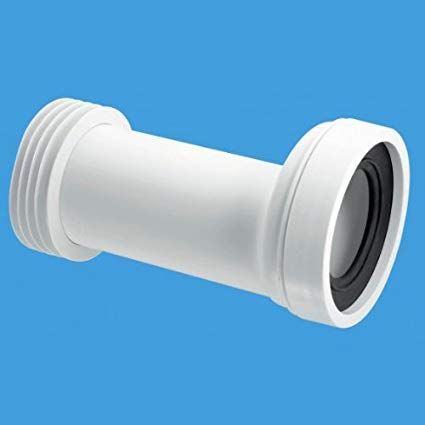 McAlpine Straight Adjustable Pan Connector and 24mm Offset 90mm